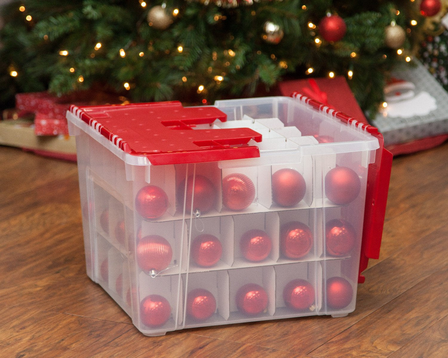 Christmas Ornament Storage Box with Lid – NestInOrder