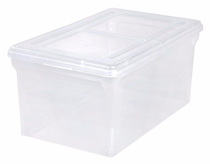 Letter Split-Lid File Box - 44 QT - image 1#color_clear