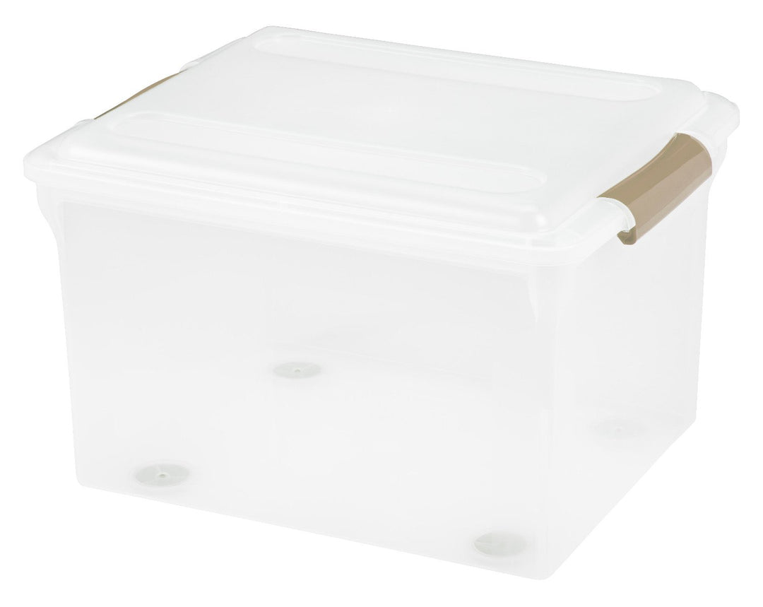 Letter Legal Store and Slide File Box - NEW - image 1#color_clear-tan