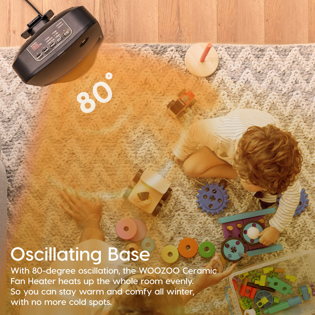 WOOZOO™ Portable Electric Space Heater, Oscillating Fan with Motion Sensor - IRIS USA, Inc.