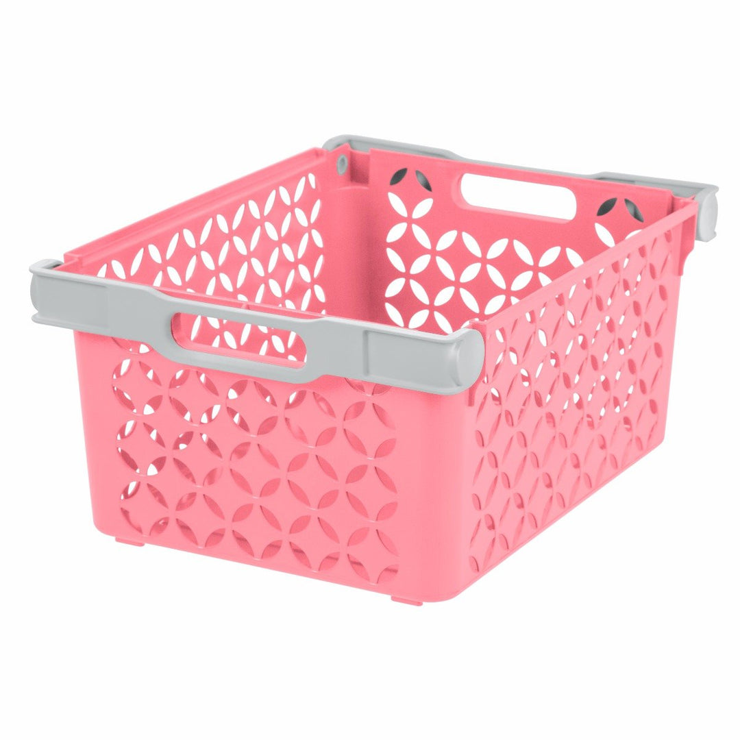 Decorative Basket - Medium Deep - image 2#color_pink