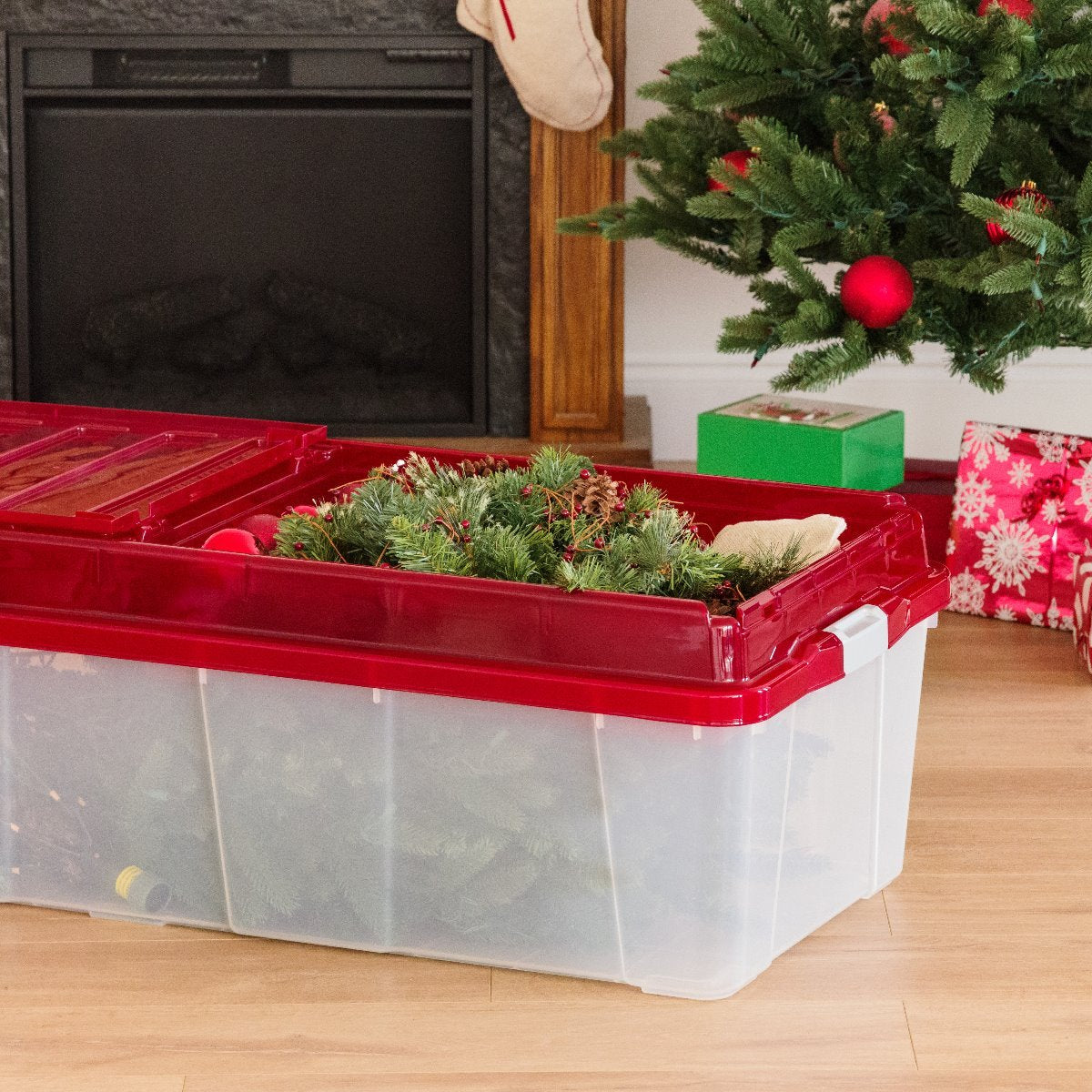 Iris christmas tree storage box deals