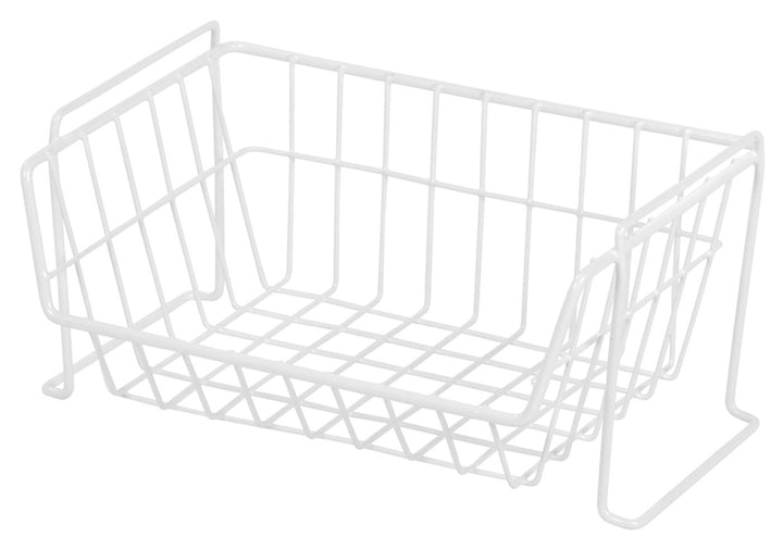 Wire Stacking Storage Basket - Small - image 1#color_white