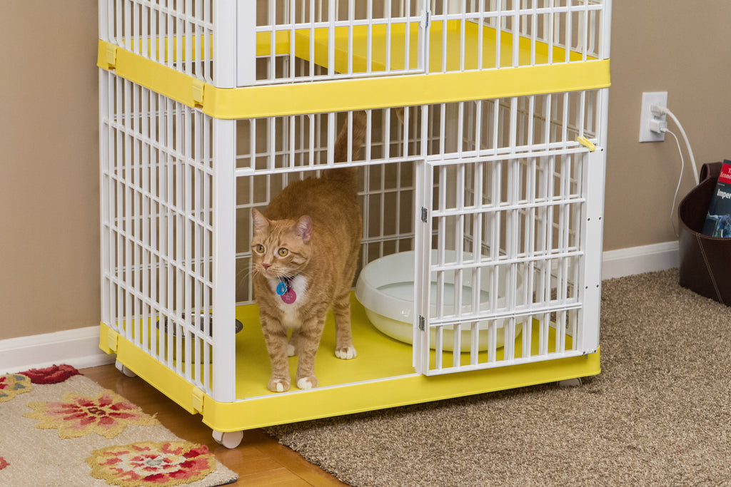 กรงแมว IRIS Cat Cage and Condo รุ่นสองชั้น