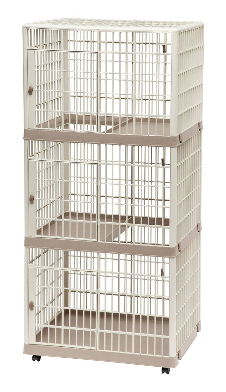 Cat Cage and Condo - 3 Tier - image 1#color_tan