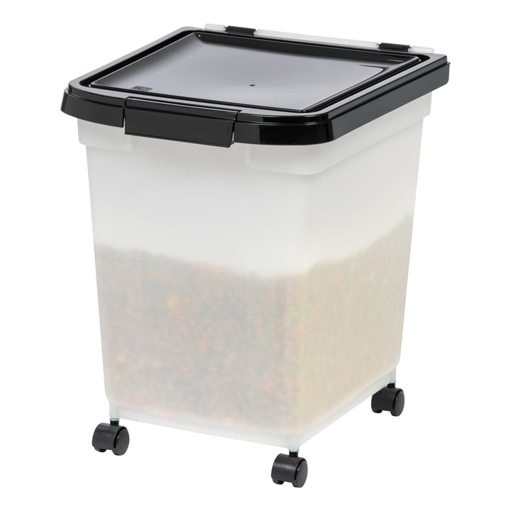 32.5 Quart Airtight Pet Food Container, Black/Pearl - IRIS USA, Inc.