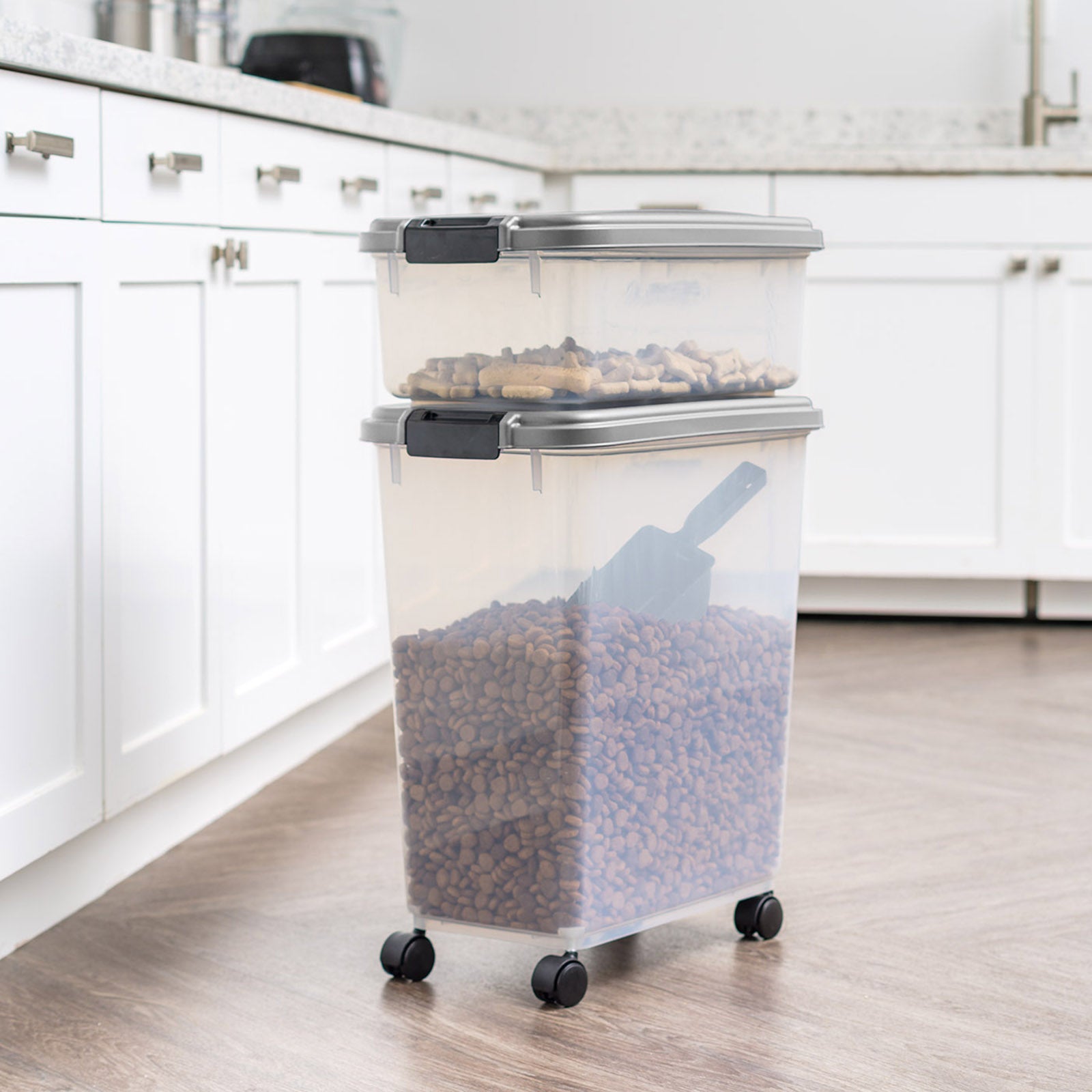 3-Piece Stackable Pet Food Storage Container Combo