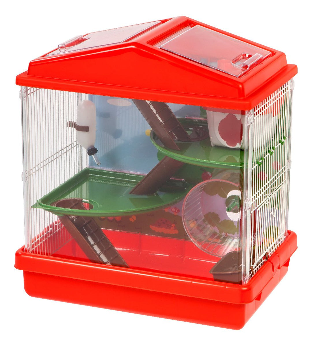 Hamster and Gerbil Cage - 3 Tier - image 3#color_red