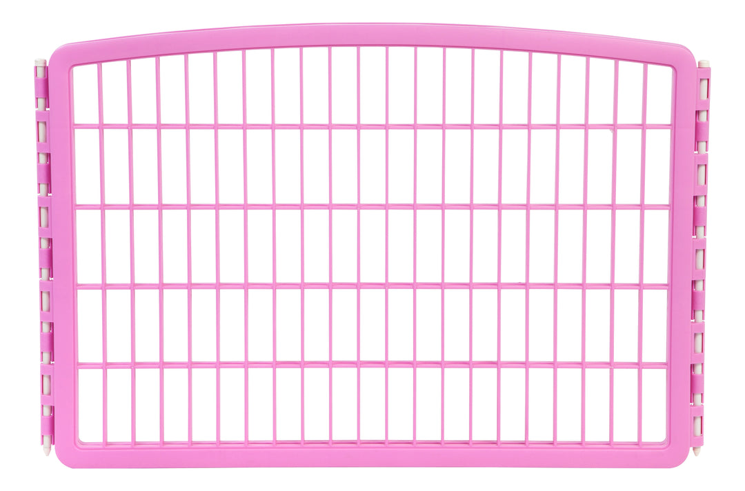 24'' Exercise 4-Panel Pet Playpen without Door, Pink - IRIS USA, Inc.