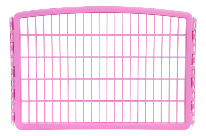 24'' Exercise 4-Panel Pet Playpen without Door, Pink - IRIS USA, Inc.