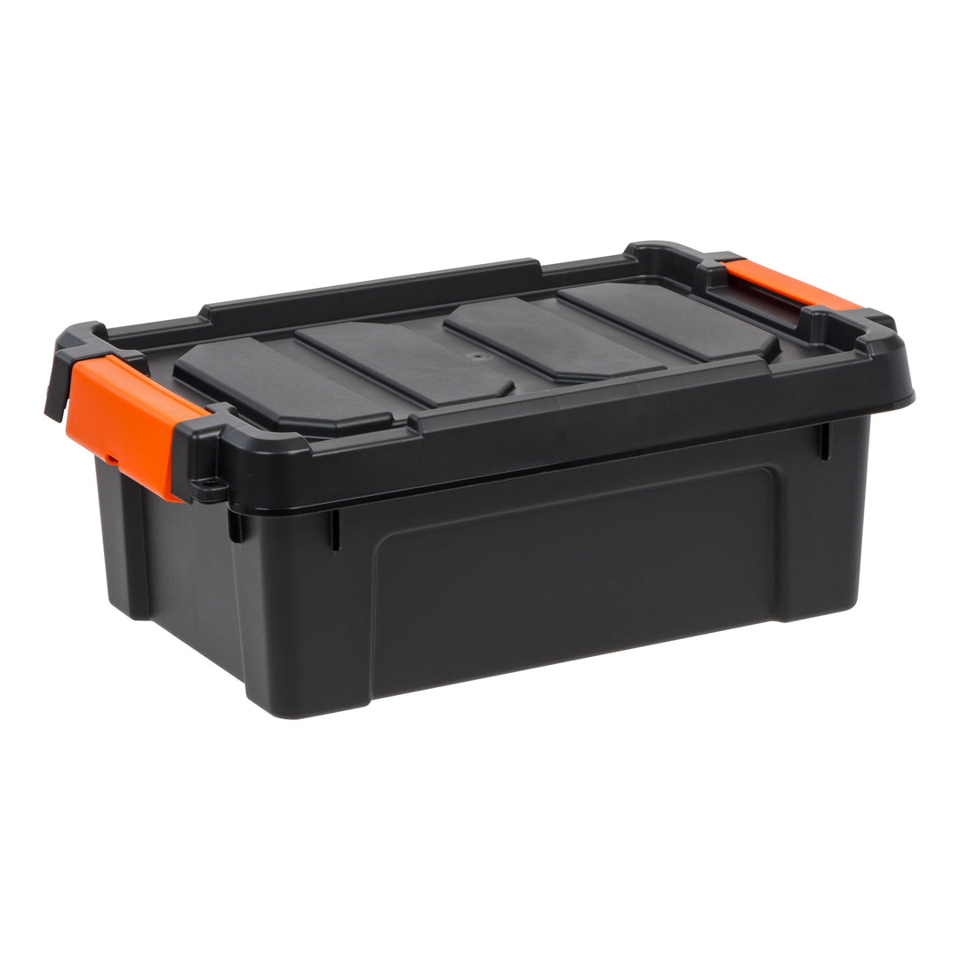 13 Quart Heavy Duty Plastic Storage Box, Black Pack of 6 - IRIS USA, Inc.