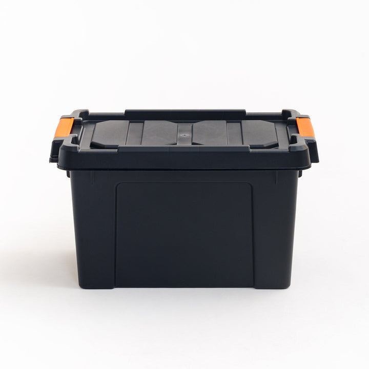 22 Quart  Heavy Duty Plastic Storage Box, Black Pack of 4 - IRIS USA, Inc.