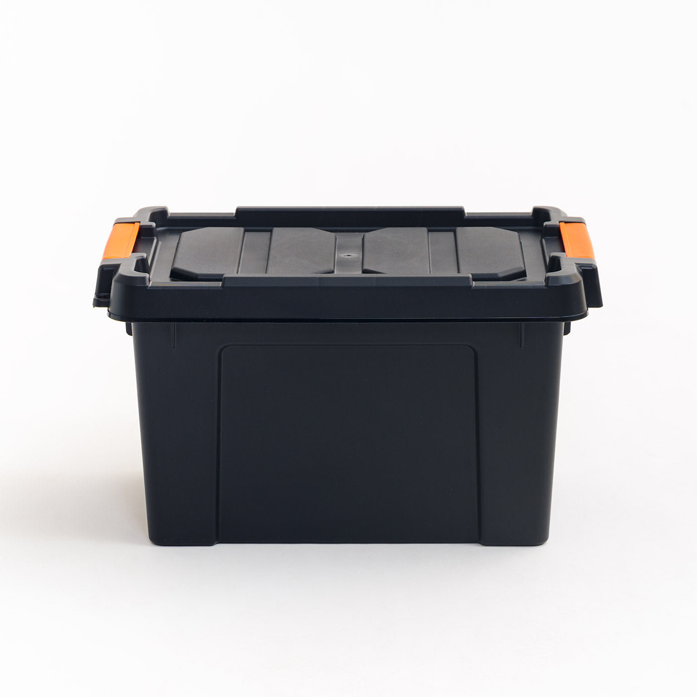 Iris 22 Quart Heavy Duty Plastic Storage Box, Black Pack of 4