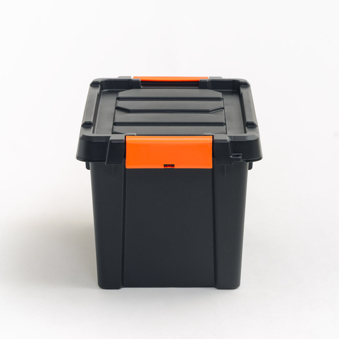 22 Quart  Heavy Duty Plastic Storage Box, Black Pack of 4 - IRIS USA, Inc.
