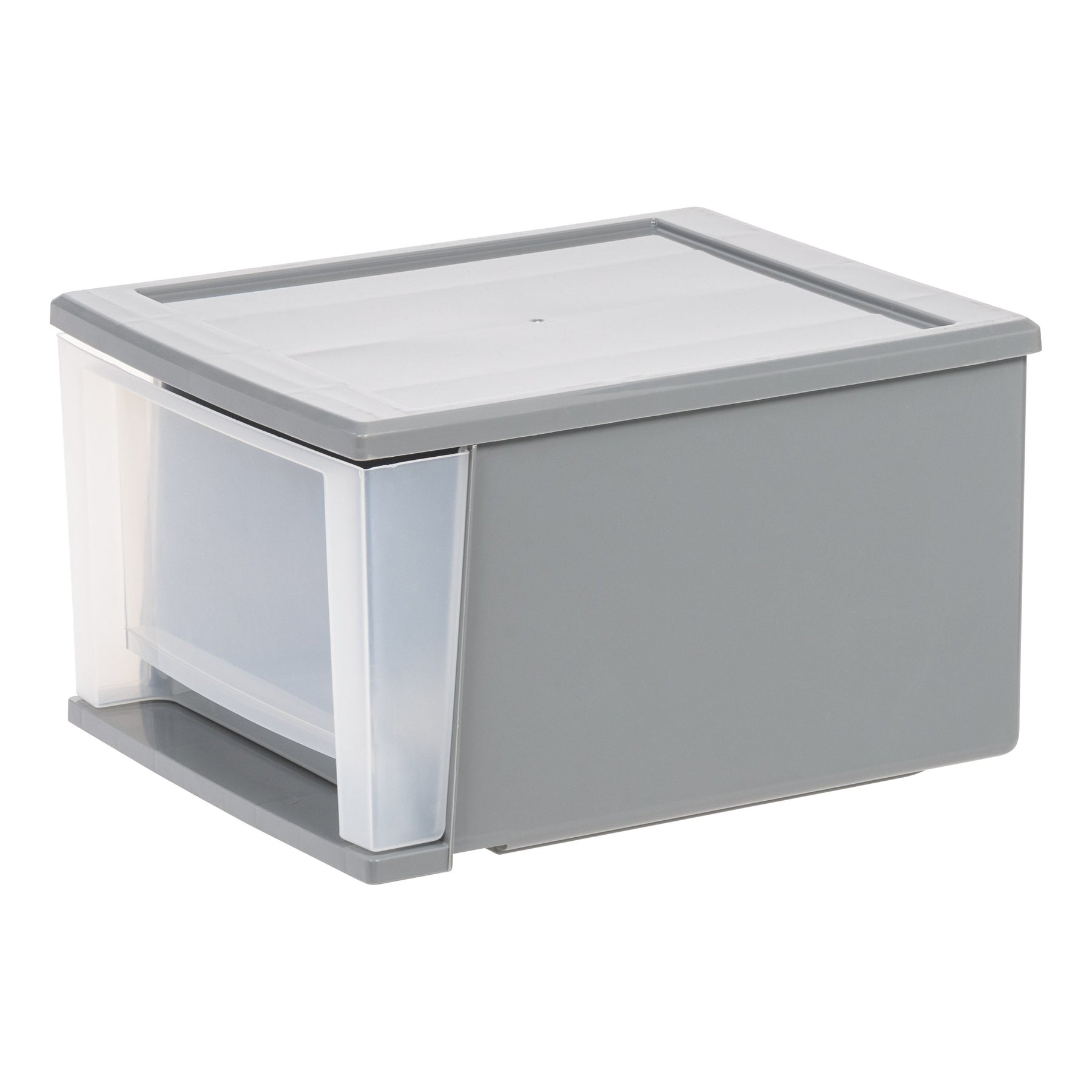 Clear Stackable Plastic Bins Drawer Organizers Starter Kit