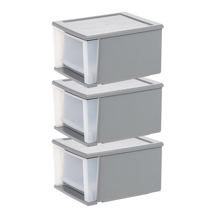 12" W Stackable Storage Drawer, Pack of 3 - IRIS USA, Inc.