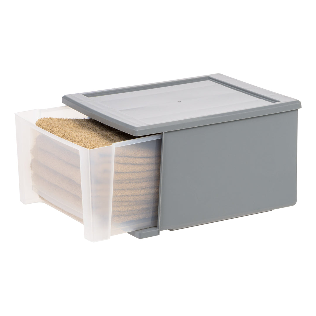 12" W Stackable Storage Drawer, Pack of 3 - IRIS USA, Inc.