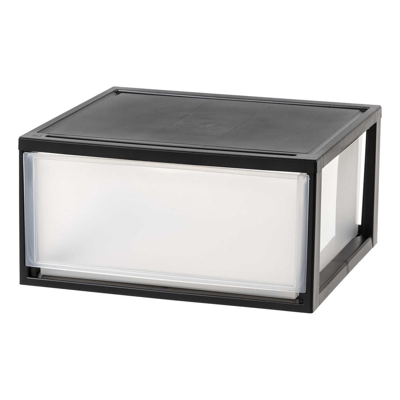 Stackable Drawer Unints Compact Stacking, Stackable Plastic Drawer Unit, 47 Quart, Black, 2 Co ...