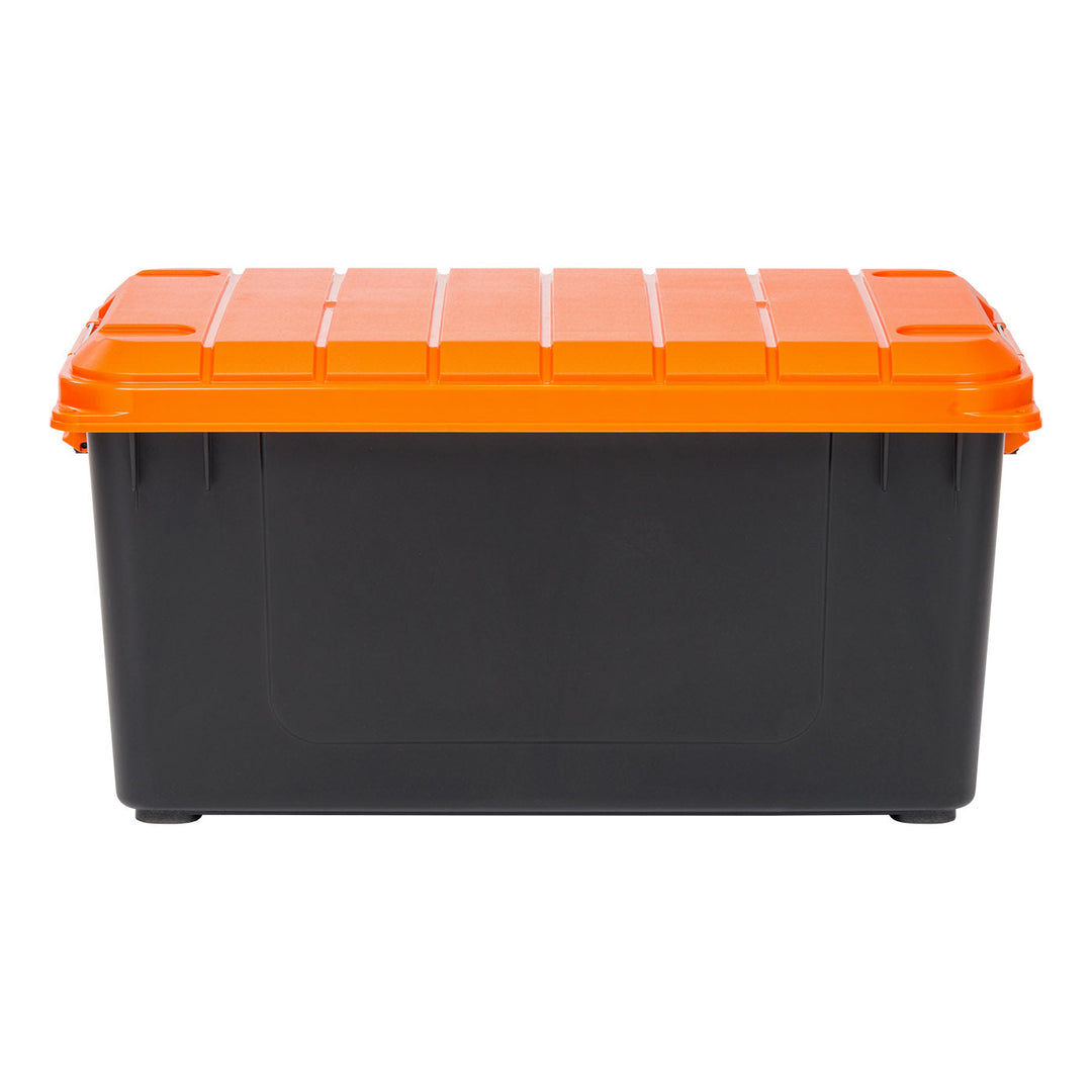 79 Quart Stack & Pull Clear Nesting Black Latching Storage Container [ Part of 2 ] - IRIS USA, Inc.