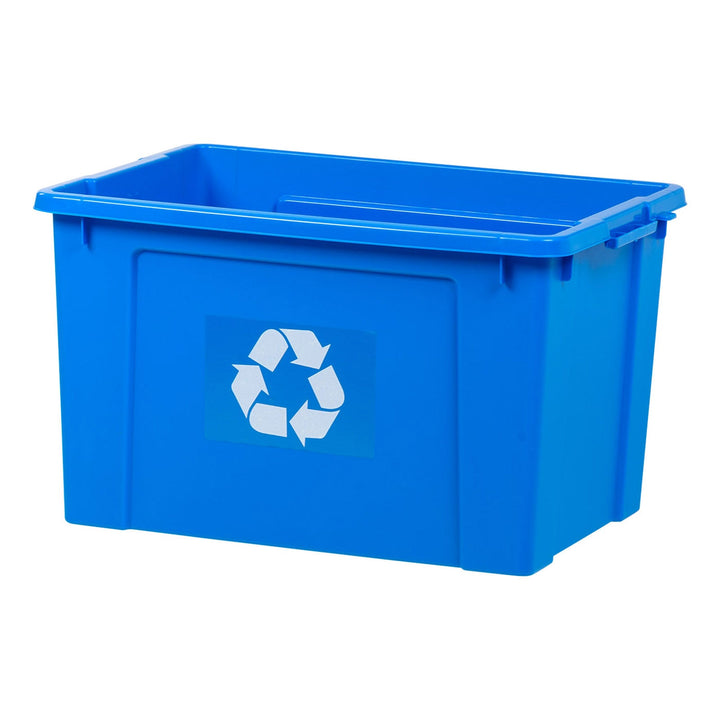 18 Gallon Recycling Box, 4 piece, Blue - IRIS USA, Inc.