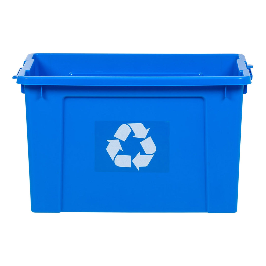 18 Gallon Recycling Box, 4 piece, Blue - IRIS USA, Inc.