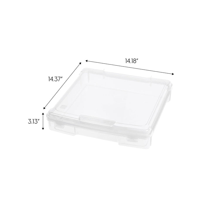 Portable Scrapbook Case for 12" x 12" Paper, 6 Pack, Clear - IRIS USA, Inc.