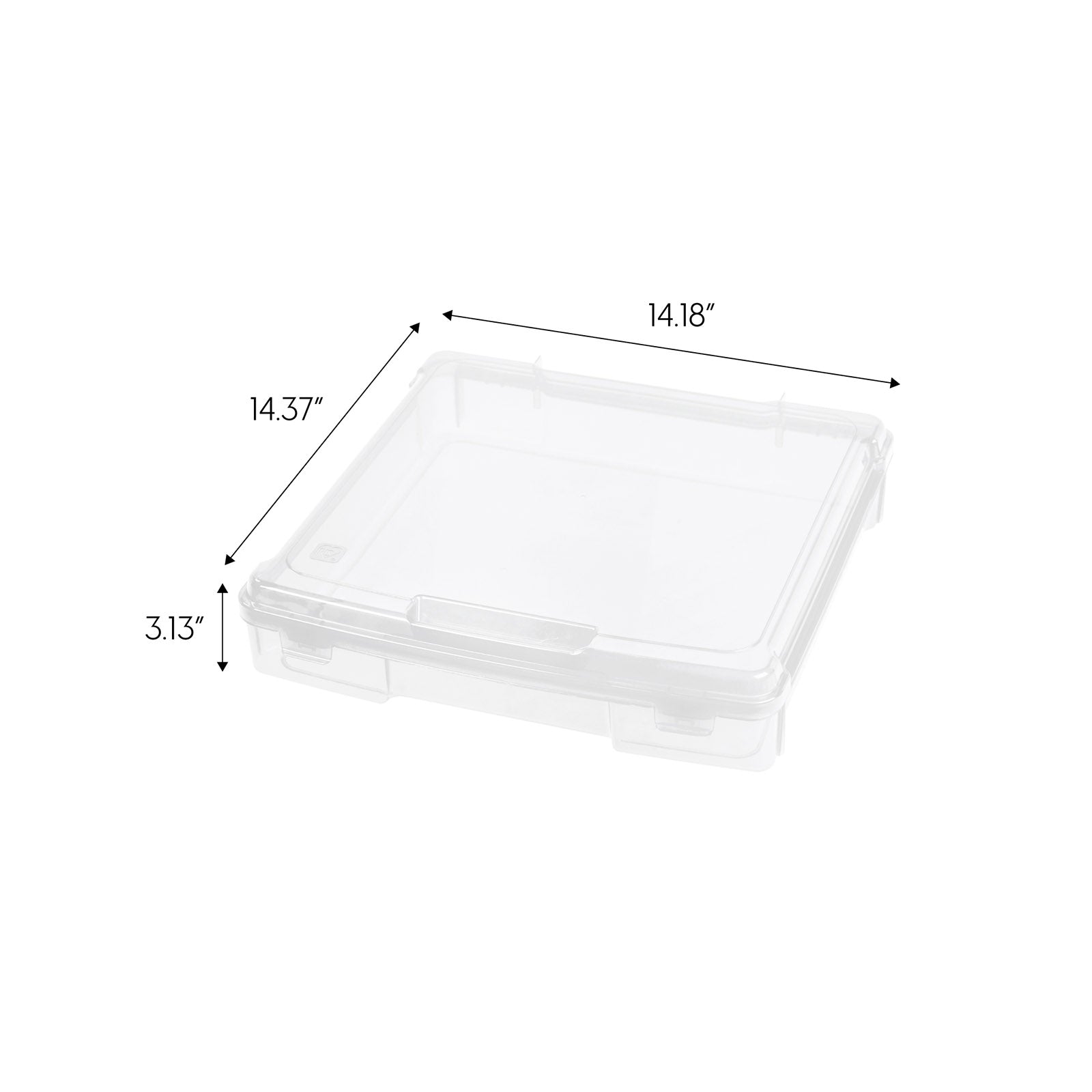 Iris Portable Scrapbook Case for 12 x 12 Paper, 6 Pack, Clear