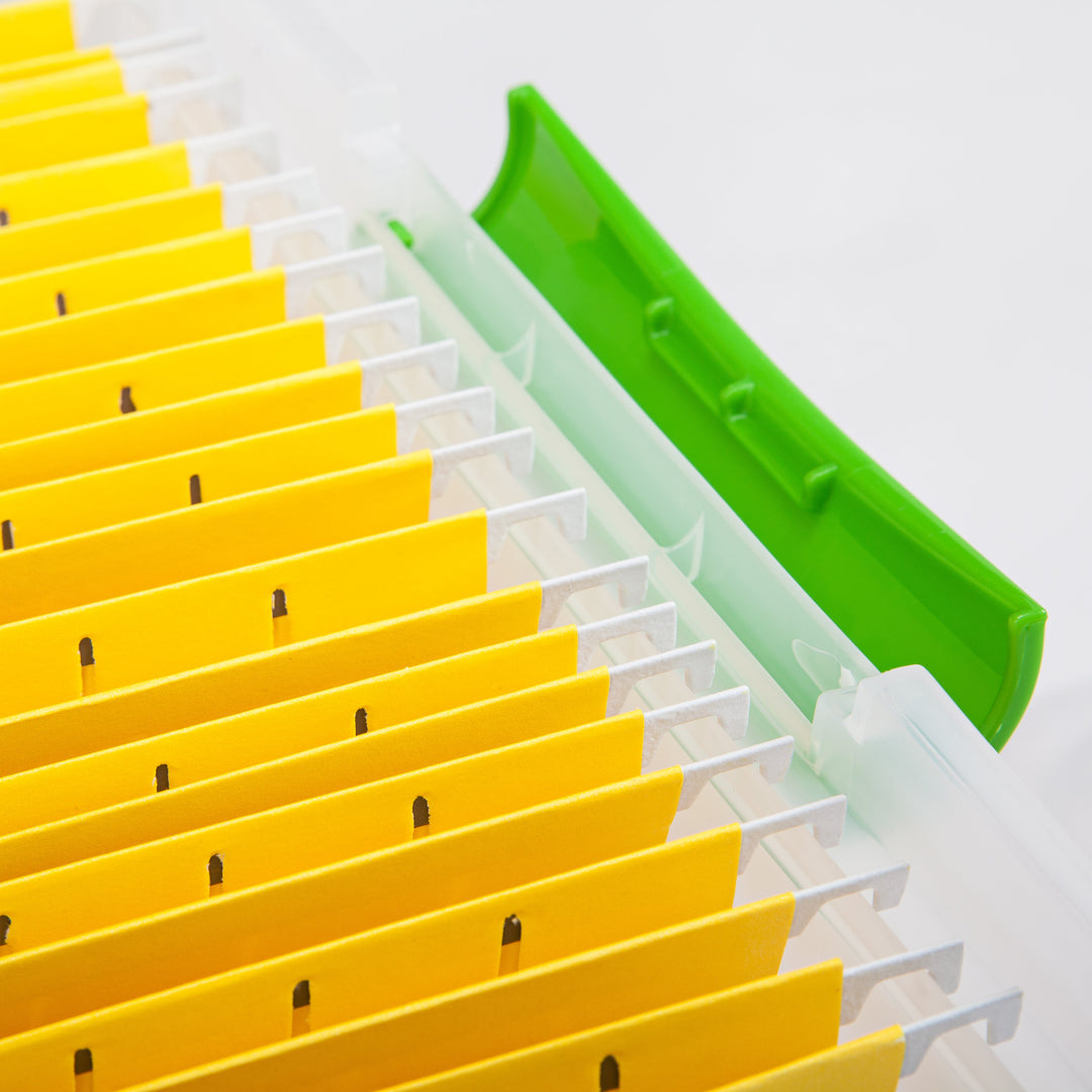 Store and Slide Letter and Legal Size File Box, 4 Pack, Clear - IRIS USA, Inc.