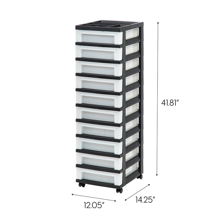 Storage Drawer Cart with Organizer Top - 10 Drawer - IRIS USA, Inc.