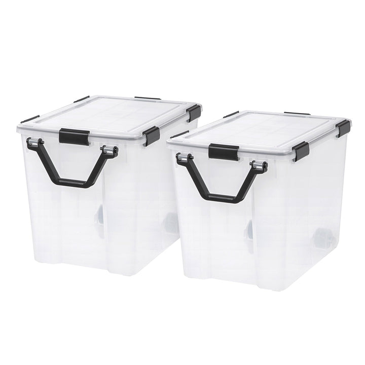 103 Quart WEATHERTIGHT® Storage Box, 2 Pack, Clear - IRIS USA, Inc.