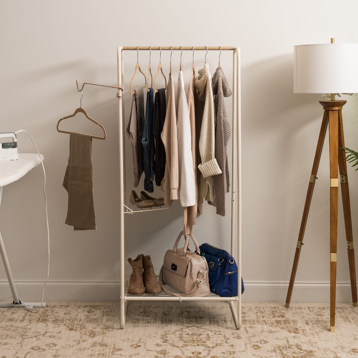 Garment rack online for small spaces