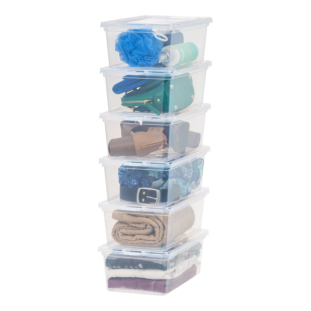 6 Quart Clear Storage Box, 6 Pack, Clear - IRIS USA, Inc.