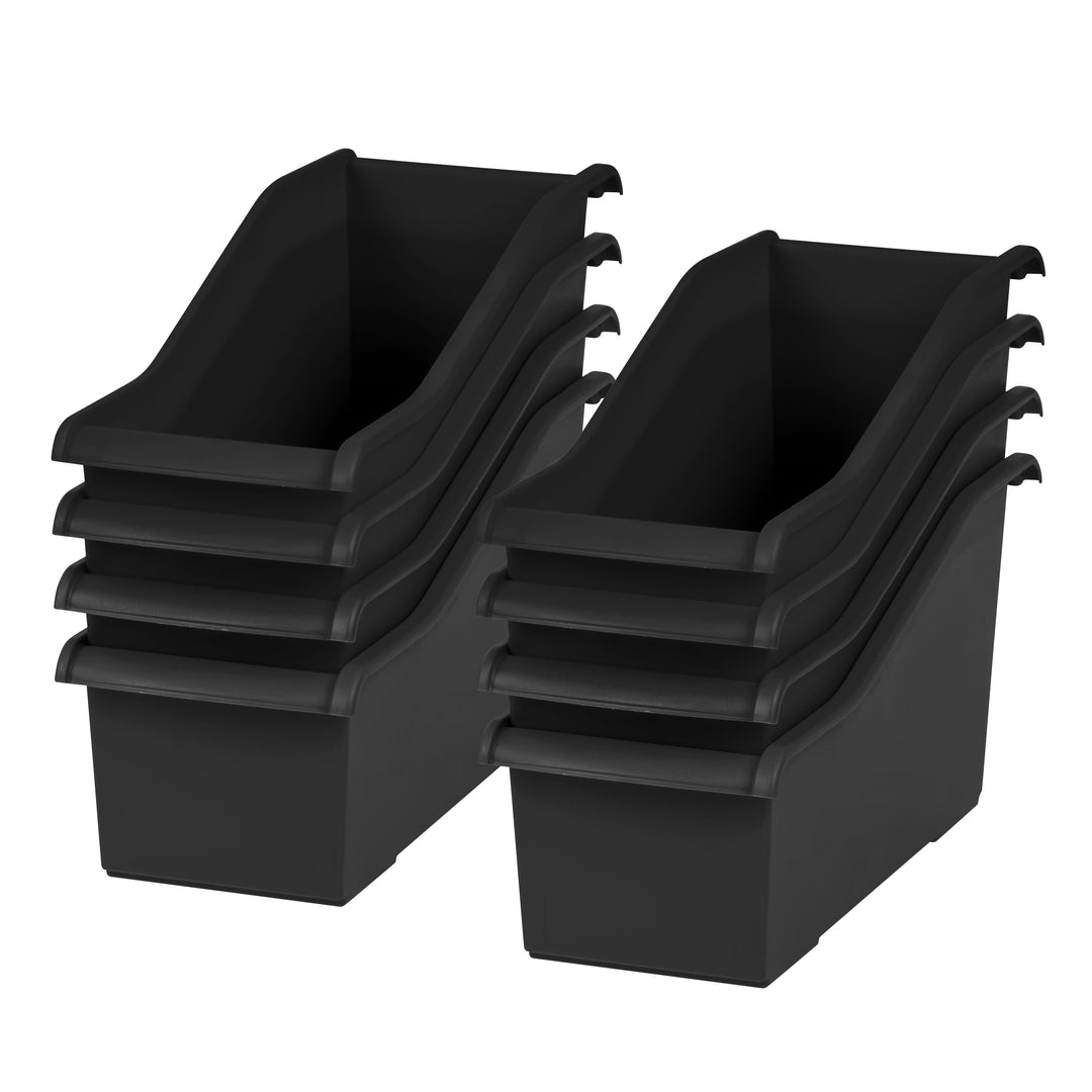Connecting Book Bin, 8 Pack, Black - IRIS USA, Inc.
