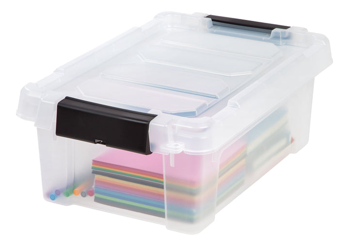 Store-It-All Tote 3 Gallon, 6 Pack, Clear - IRIS USA, Inc.