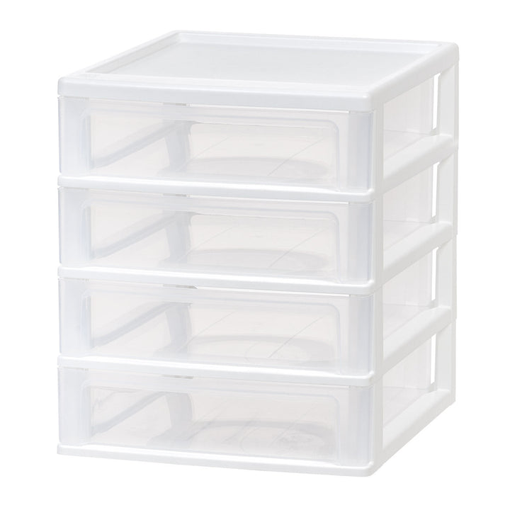 4-Drawer Desktop-Storage Unit, White - IRIS USA, Inc.