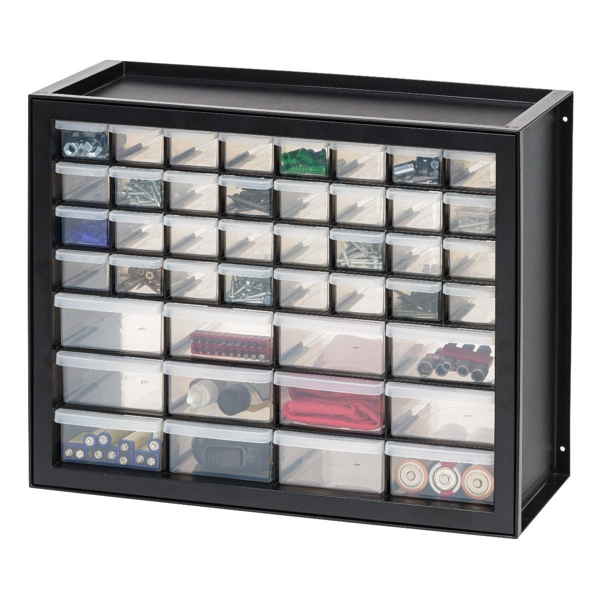 IRIS USA Craft Plastic Organizers and Storage,7 Drawers, Black/Pearl & IRIS  USA Craft Organizers and Storage, Rolling Storage Cart for Classroom