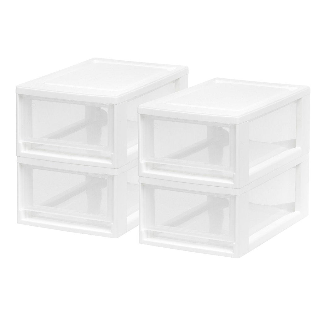 IRIS USA, Inc. 8.50 in. W x 5.38 in. H Gray Stackable Storage Drawer Single  Drawer (5-Pack)