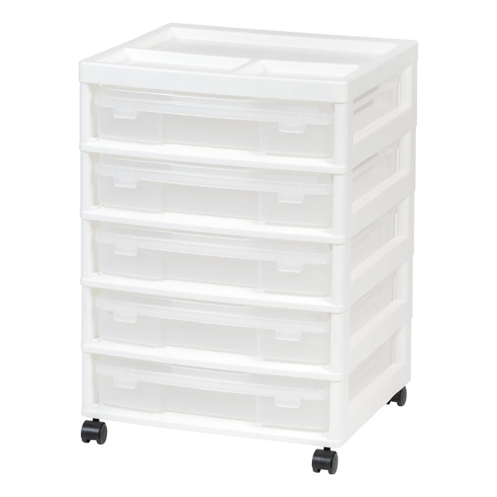 5-Case Scrapbook Cart, White - IRIS USA, Inc.