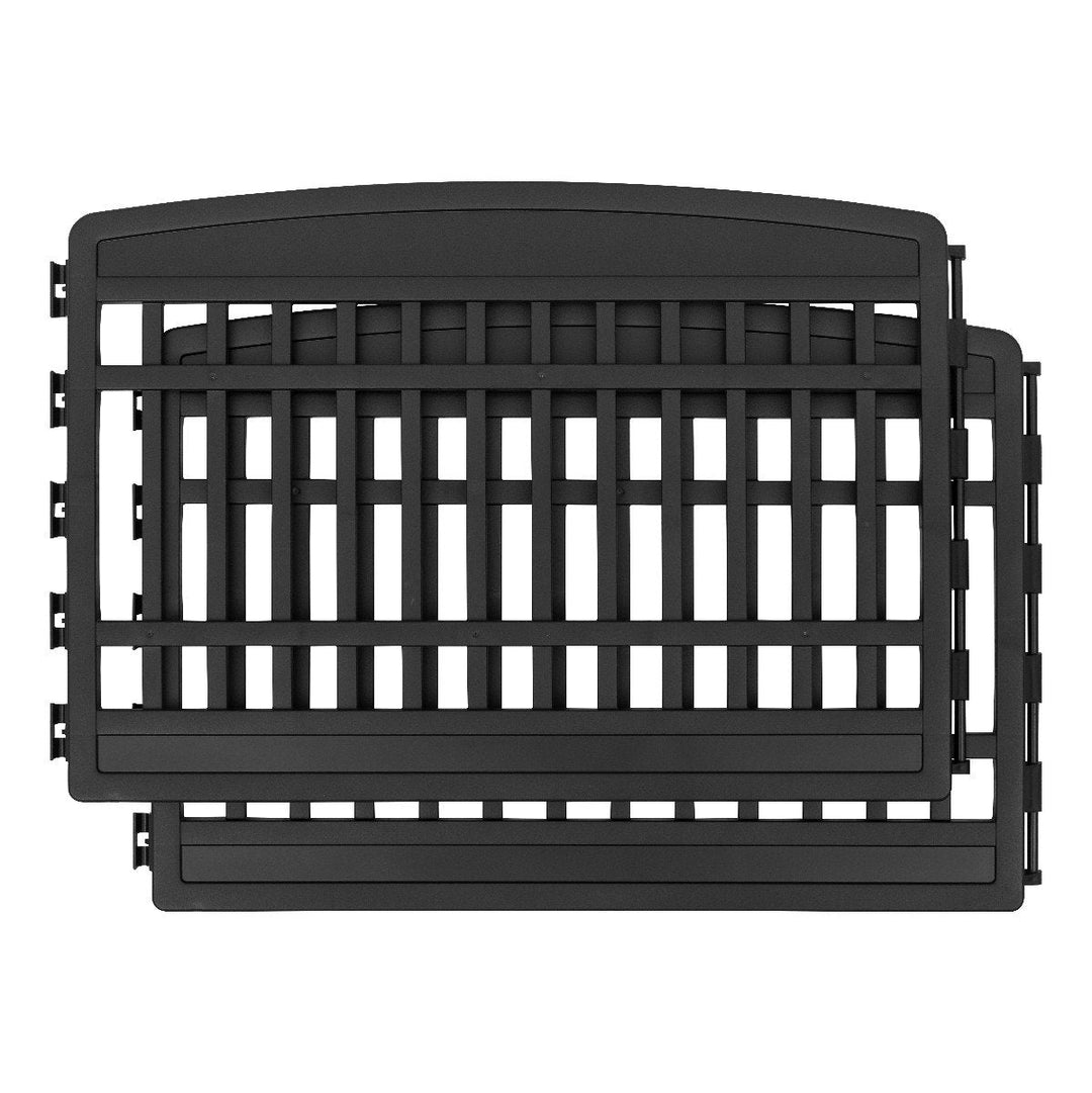 24-inch Pet Plastic Playpen - Add-On - image 1#color_black