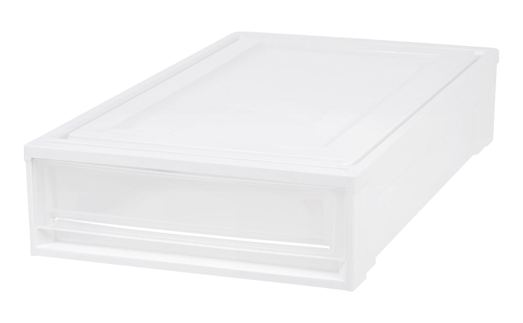 underbed Box Chest Drawer, 4 Pack, White - IRIS USA, Inc.