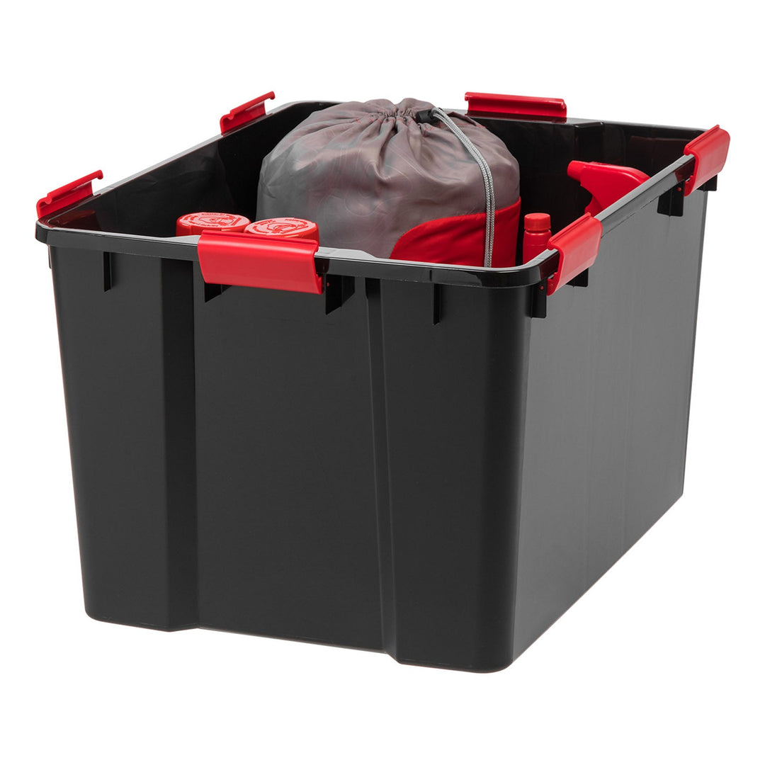 IRIS USA 74 Quart Weathertight Plastic Storage Bin Tote Organizing Container with Durable Lid and Seal and Secure Latching Buckles, 3 Pack - IRIS USA, Inc.