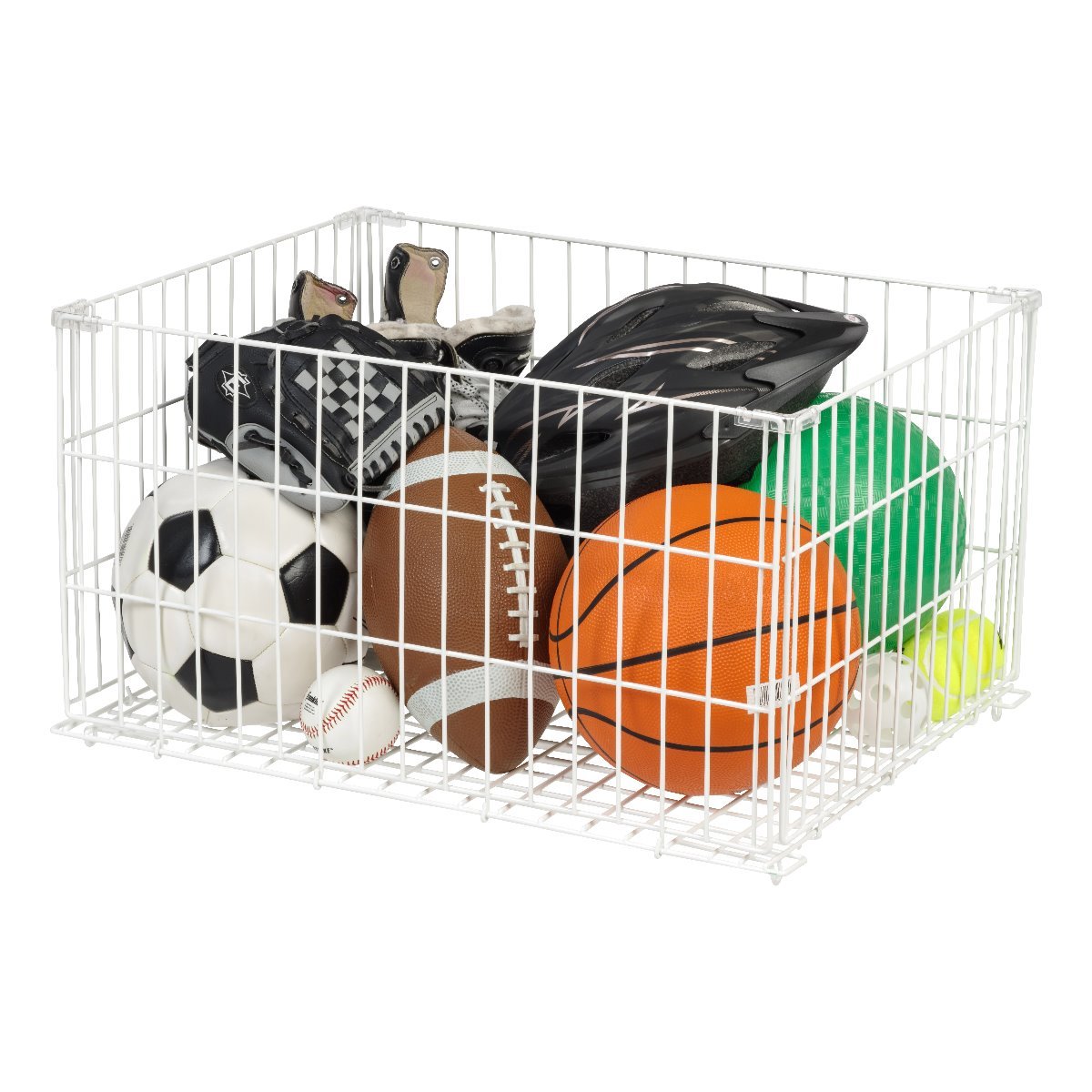 Modular Wire Stacking Storage Container, Large, White – IRIS USA