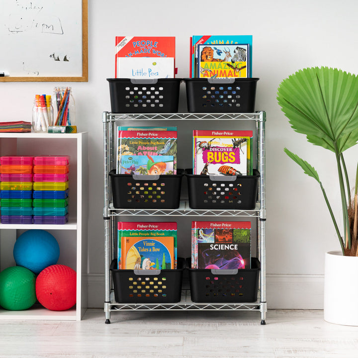 Storage Basket, Black, 6 Pack - IRIS USA, Inc.