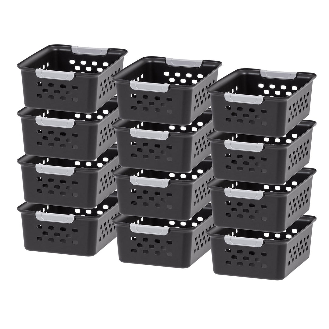 Storage Basket, Black, 12 Pack - IRIS USA, Inc.