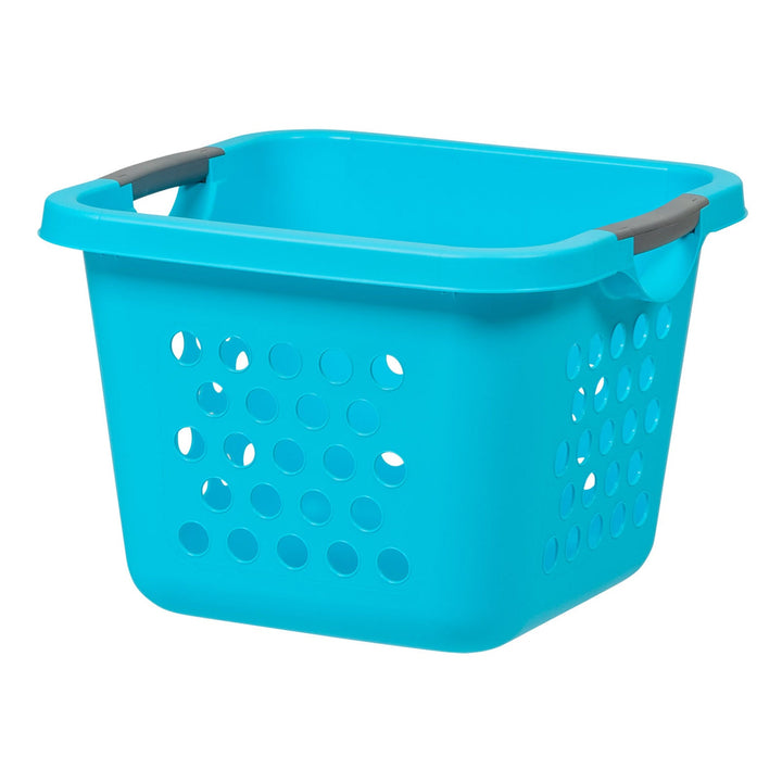 IRIS USA Square Laundry Basket, Laundry Organizer for the Closet, Dorm, Laundry Room and Bedroom, Small, Tall Laundry Storage - Medium, Teal, 2 Pack - IRIS USA, Inc.