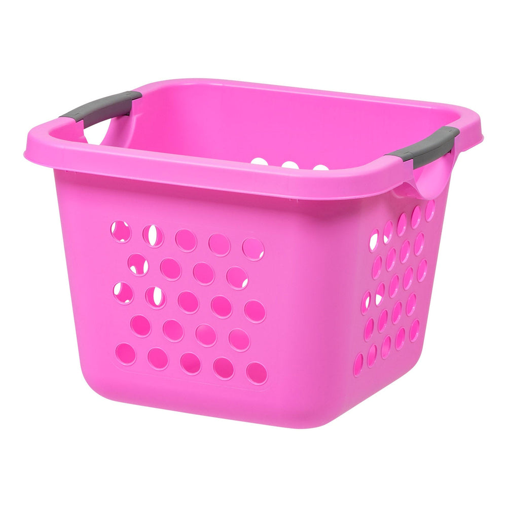 IRIS USA Square Laundry Basket, Laundry Organizer for the Closet, Dorm, Laundry Room and Bedroom, Small, Tall Laundry Storage - Medium, Pink, 2 Pack - IRIS USA, Inc.