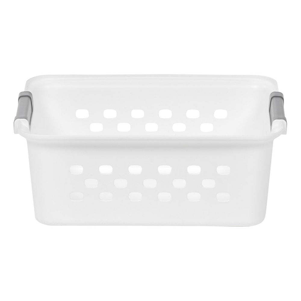 White Plastic Organizers and Storage Bin, S-size [ Pack of 10 ] - IRIS USA, Inc.