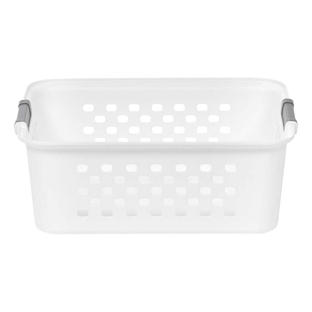 White Plastic Organizers and Storage Bin, M-size [ Pack of 4 ] - IRIS USA, Inc.