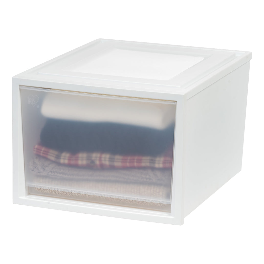 Deep Box Chest Drawer, White, 3 Pack - IRIS USA, Inc.