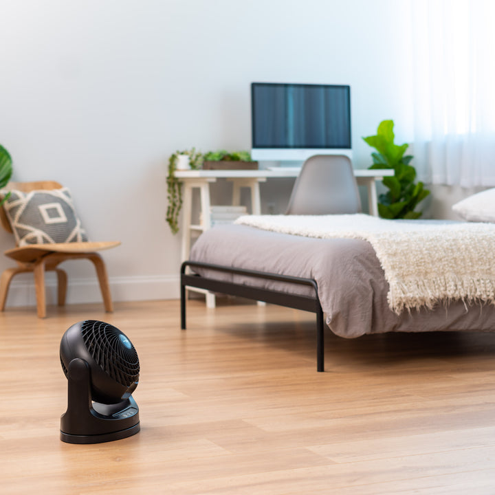 WOOZOO Oscillating Air Circulator Fan with Remote Control, Black - IRIS USA, Inc.